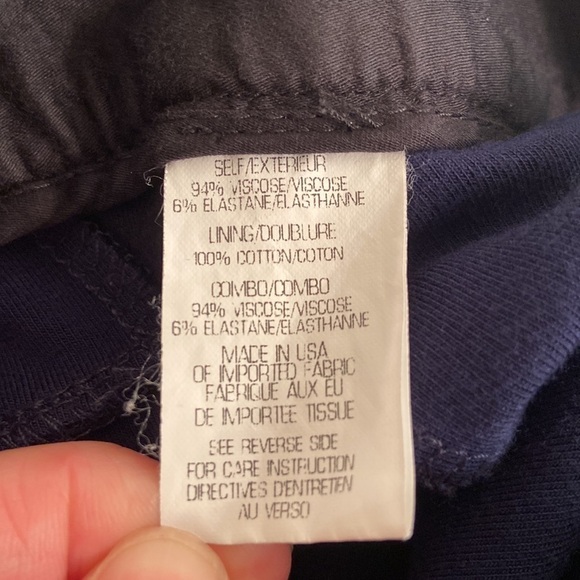 THEORY Rosamon Classical Skinny Stretch Riding Pant Navy with Black Accent 4 - Picture 7 of 11